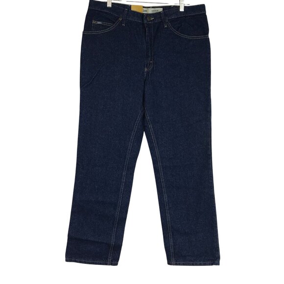 LEE - MEN'S 36 X 29 - BLUE DENIM REGULAR FIT STRAIGAHT LEG JEANS - Picture 1 of 9
